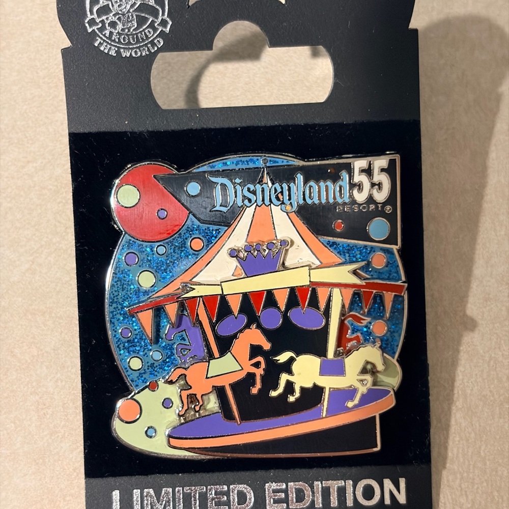 Disneyland 55th Carousel Limited Edition Pin - Cast Member NOC